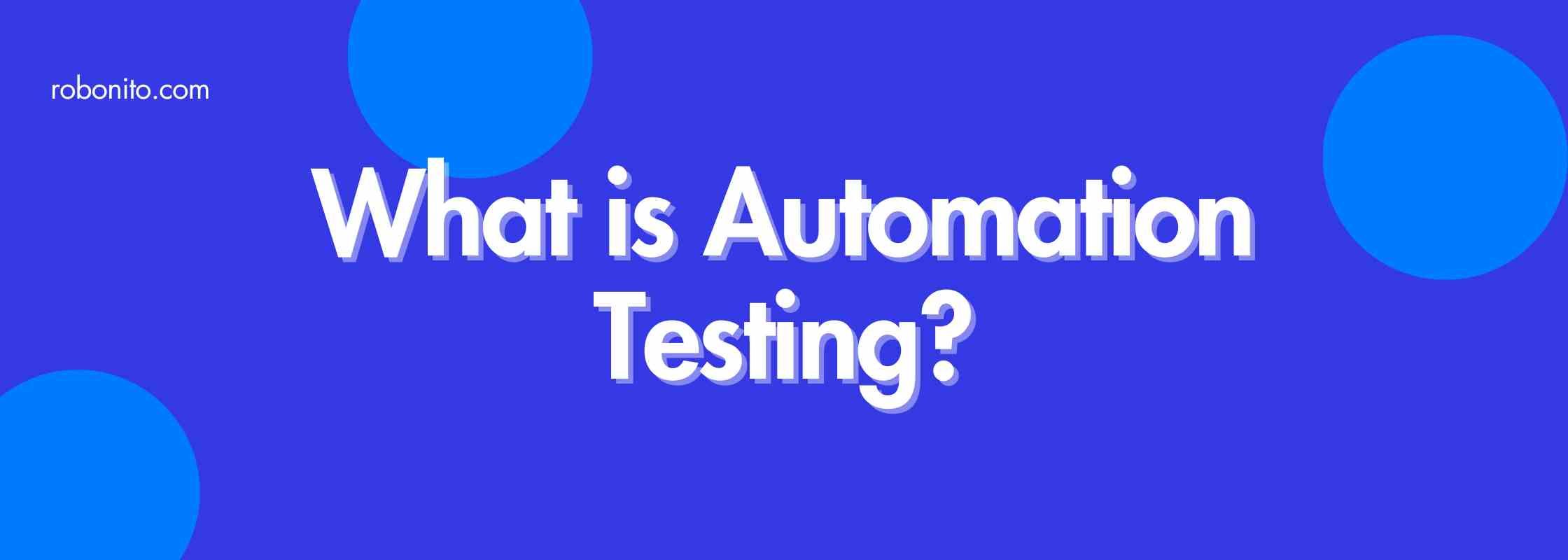 Automation Testing