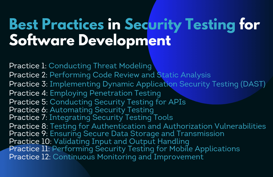 Best Practices in Security Testing