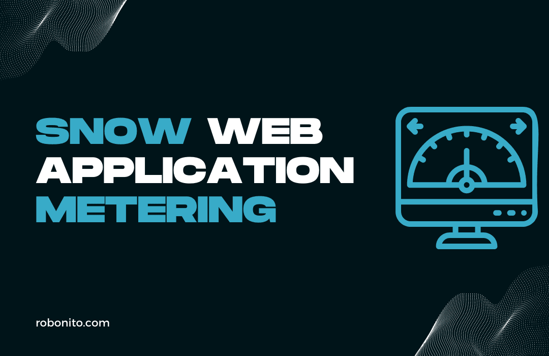 Snow Web Application Metering