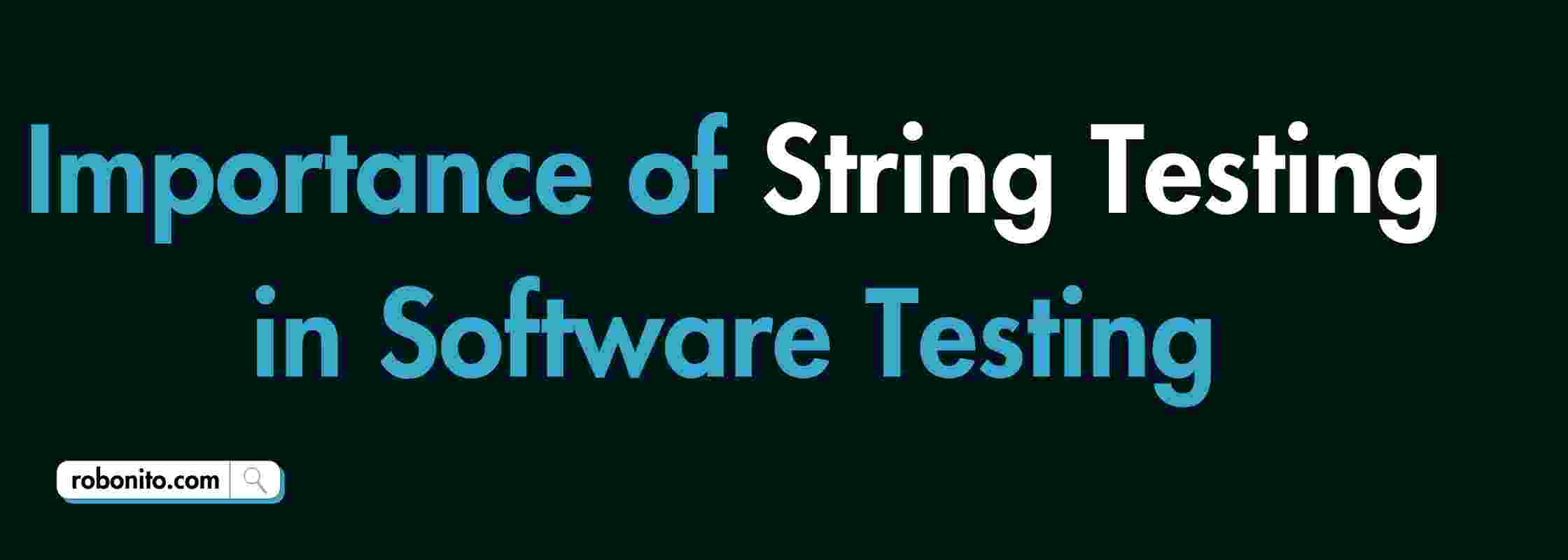 String testing